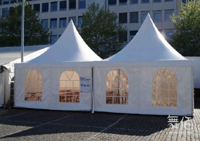 德国欧式篷房酒席帐篷人字顶白色篷房婚庆帐篷出租