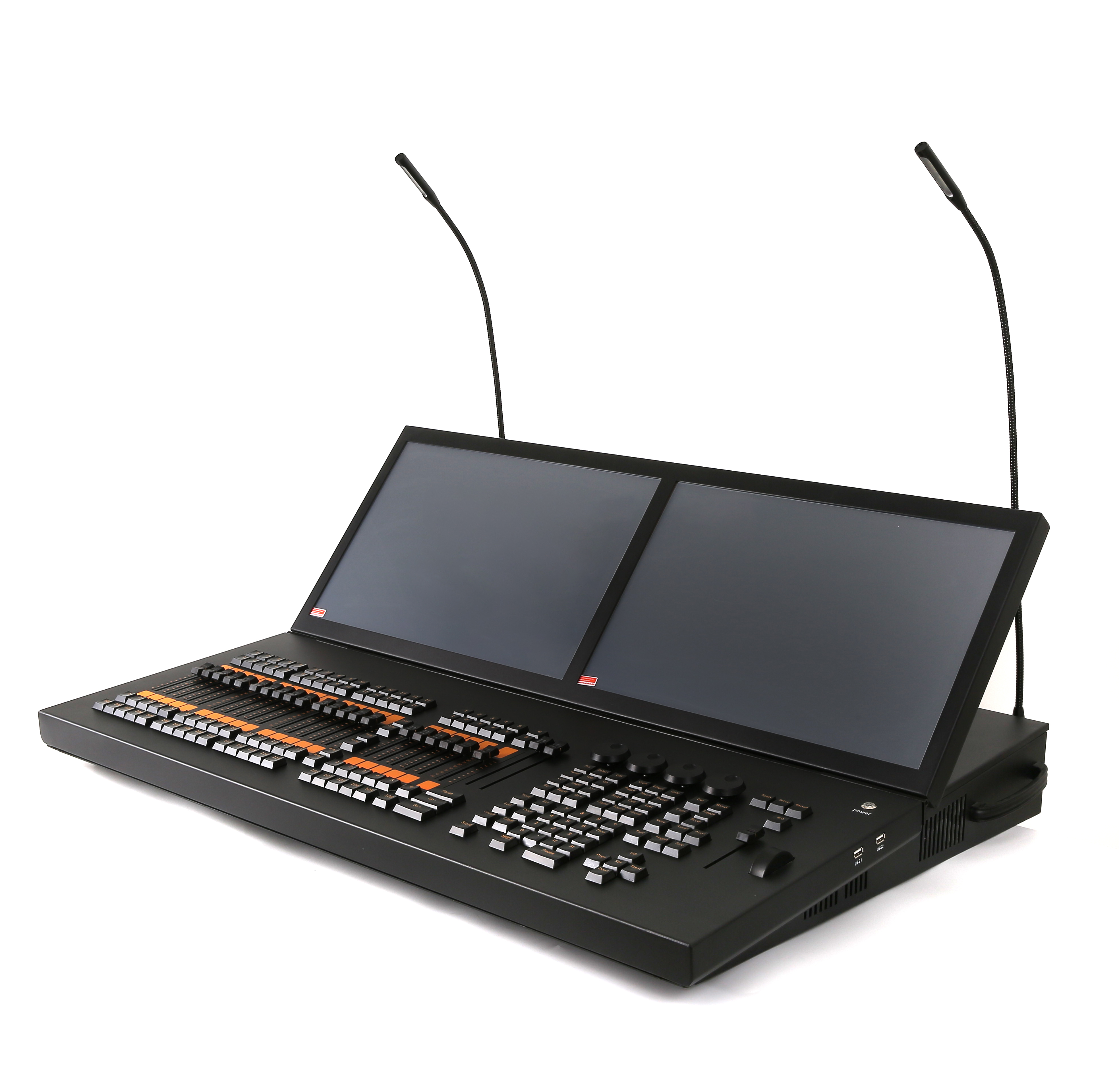 双屏老虎灯光控台,技嘉主板,可升降屏,最新11.1系统-舞台灯光设备租赁